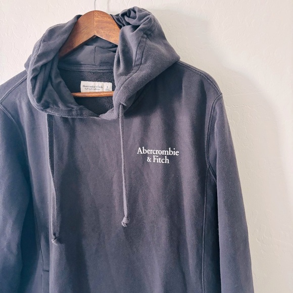 Abercrombie & Fitch Soft Collection Expanded Logo Women’s Small Black Hoodie - Picture 3 of 5